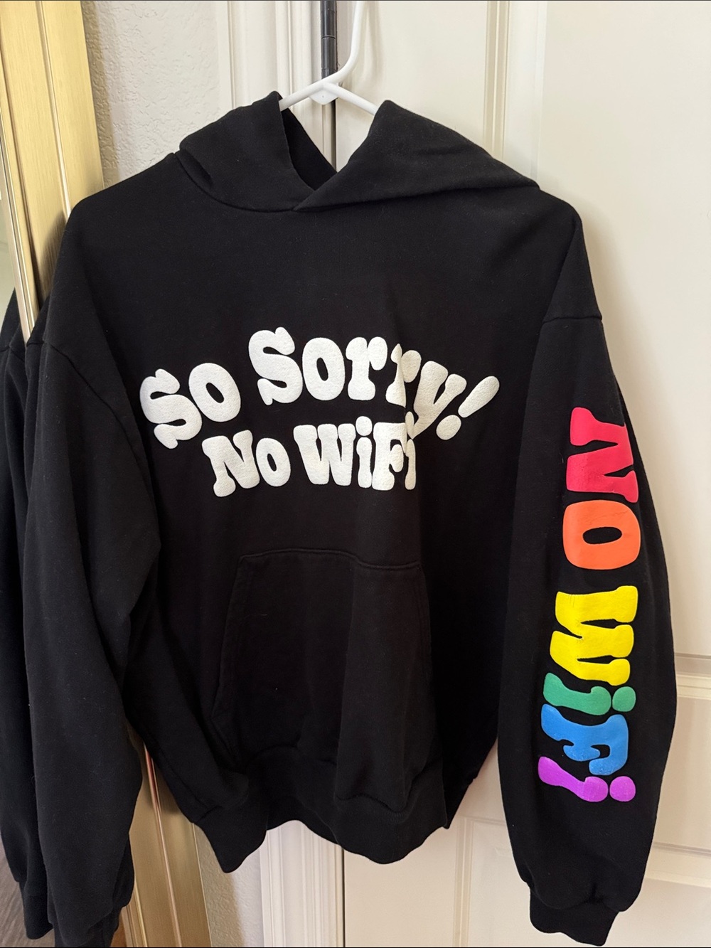 Madhappy Black So Sorry No WiFi Hoodie
